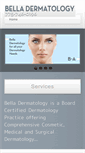 Mobile Screenshot of belladermatology.com